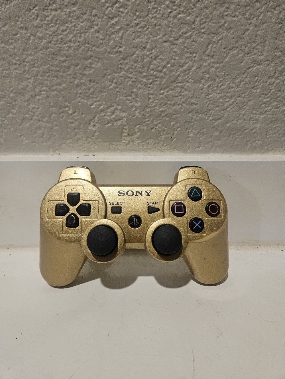 Sony PlayStation PS3 DualShock 3 Sixaxis Gold Wireless OEM Controller Tested